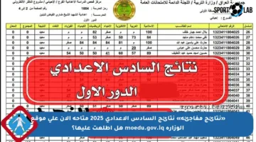 «نتائج مفاجئة» نتائج السادس الاعدادي 2025 متاحة الآن على موقع الوزارة moedu.gov.iq هل اطلعت عليها؟
